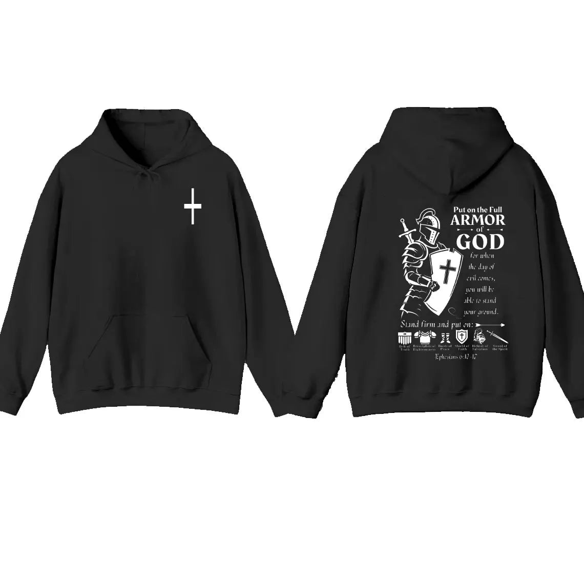 Full Armor of God Christian Hoodie | Ephesians 6:10–18 Sweatshirt