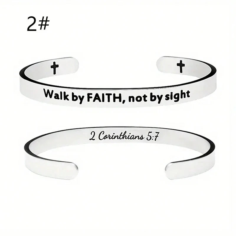 Scripture Open Cuff Bracelet