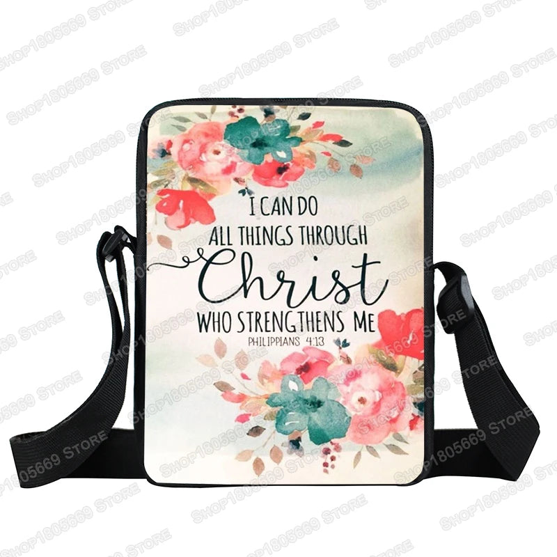 Christian Bible Verse Messenger Bag