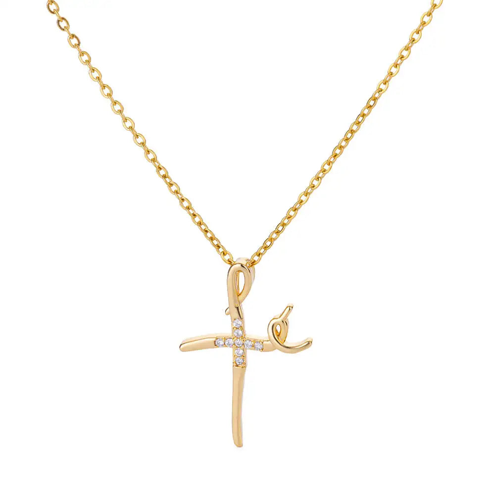 Zircon Cross Necklaces