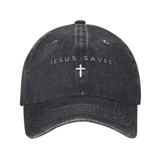 Jesus Saves Christian Baseball Cap | Adjustable Faith Hat
