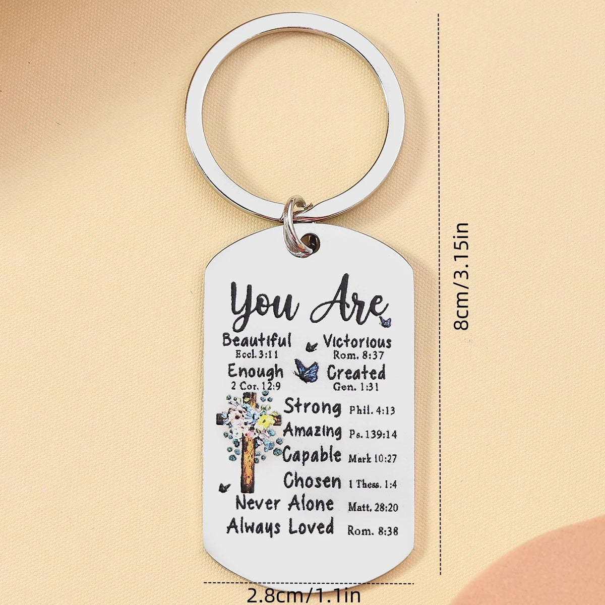 Inspirational Christian Keychain