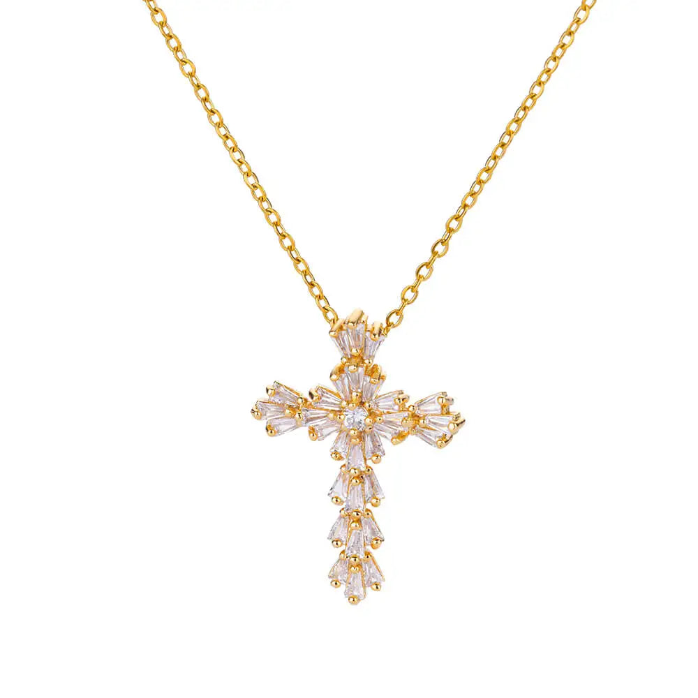 Zircon Cross Necklaces