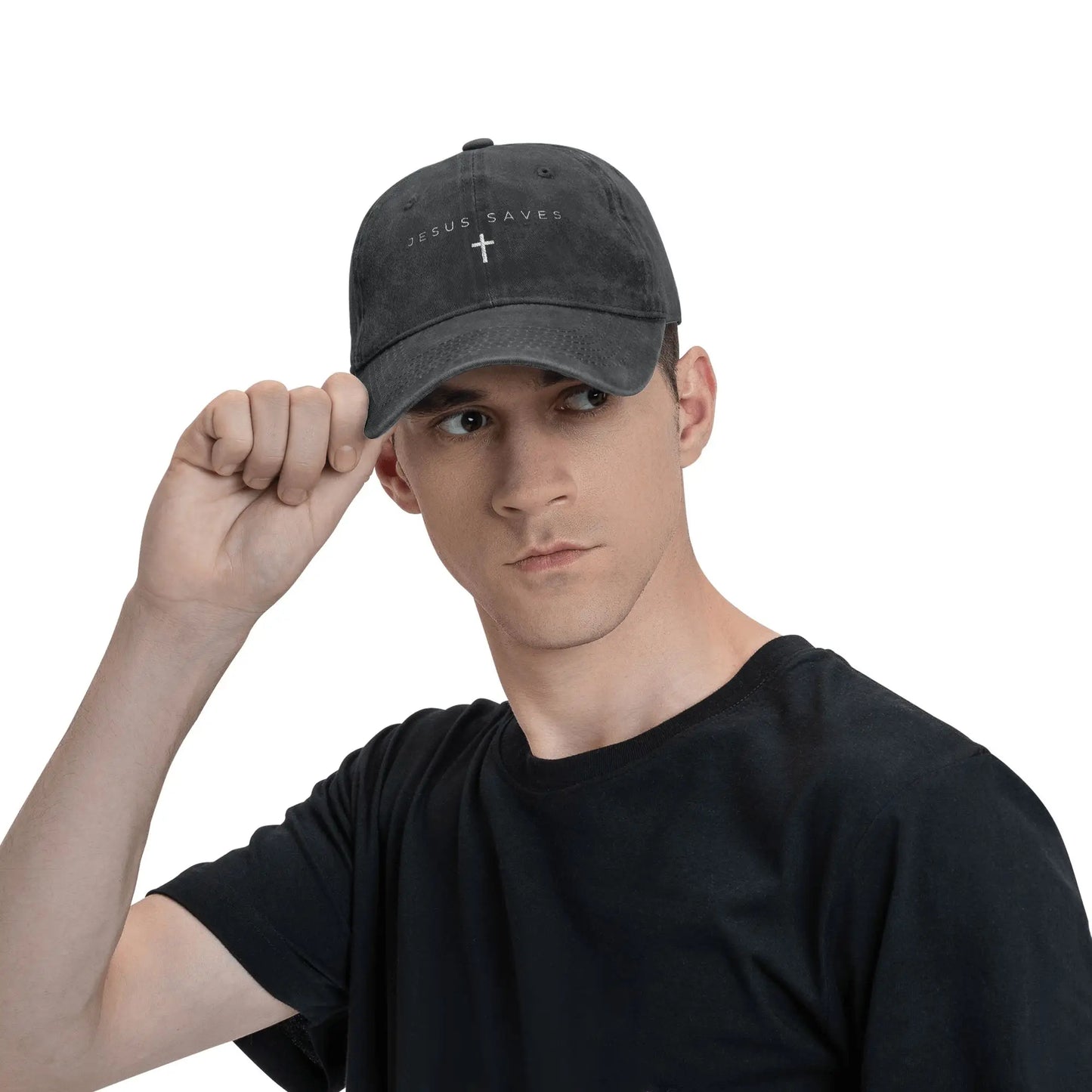 Jesus Saves Christian Baseball Cap | Adjustable Faith Hat