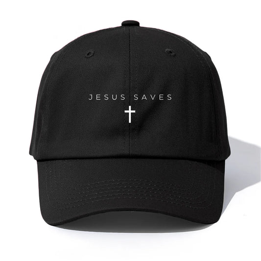 JESUS SAVES Cross Baseball Cap