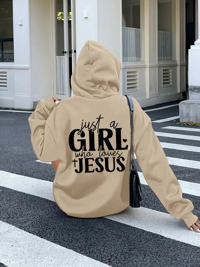 Just a Girl Who Loves Jesus Pullover Hoodie