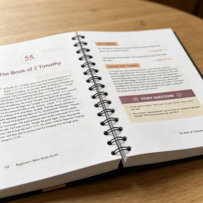 Bible Study Guide for Beginners | 66 Books of the Bible Study Journal & Devotional Notebook