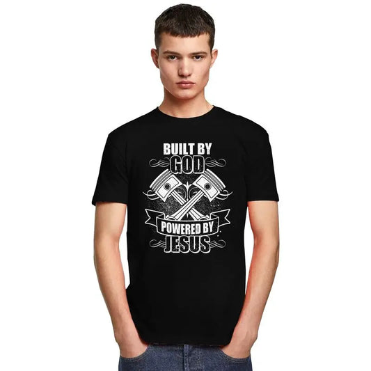 Built By God Powered By Jesus Tee