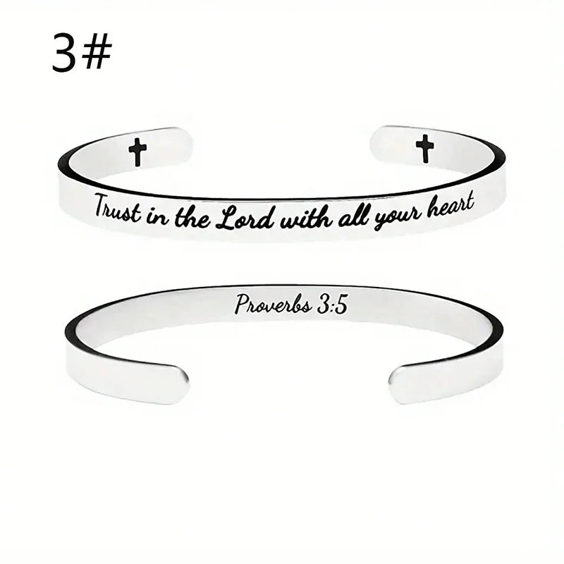 Scripture Open Cuff Bracelet