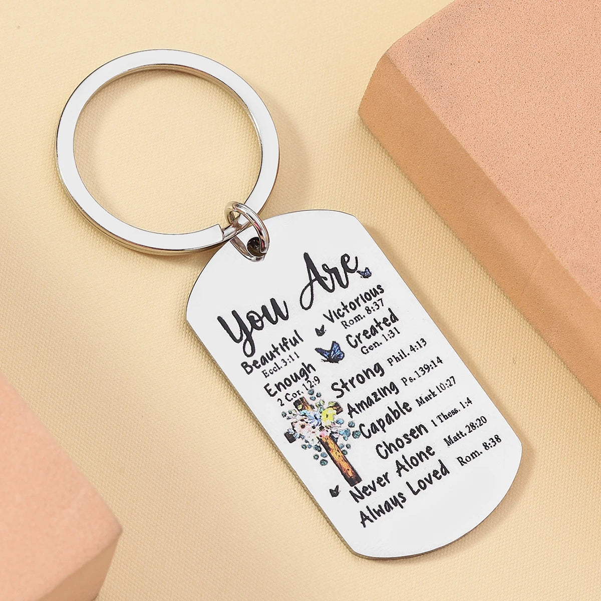 Inspirational Christian Keychain