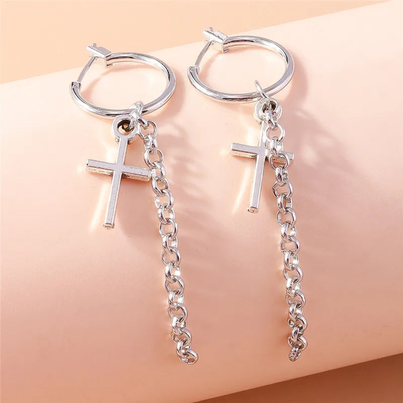 Zircon Cross Earrings for Women