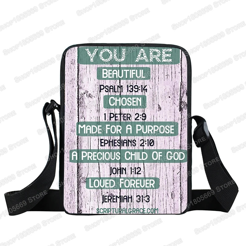 Christian Bible Verse Messenger Bag