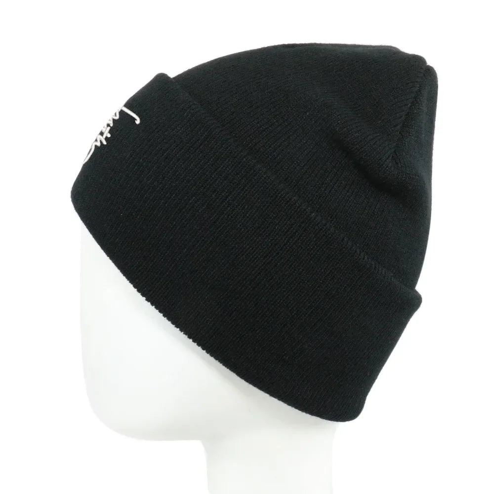 Embroidered Satin Lined Anti-Static Knit Faith Beanie - God Cloth