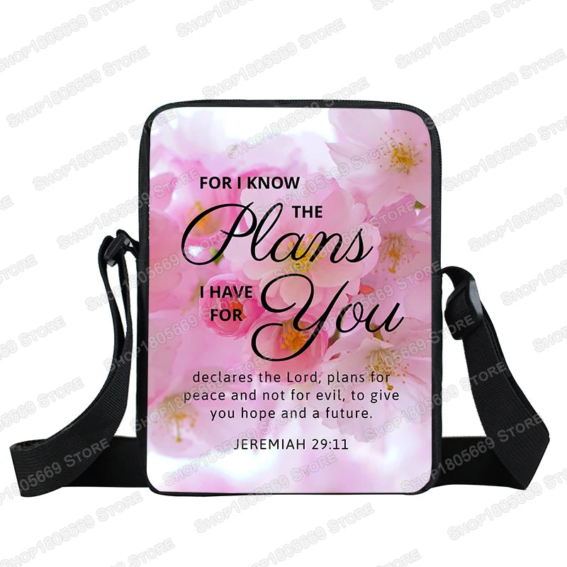 Christian Bible Verse Messenger Bag