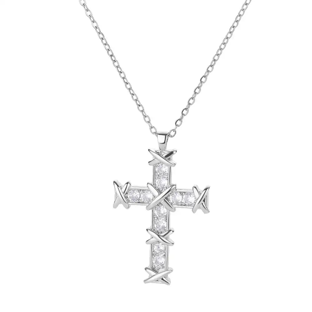 Zircon Cross Necklaces