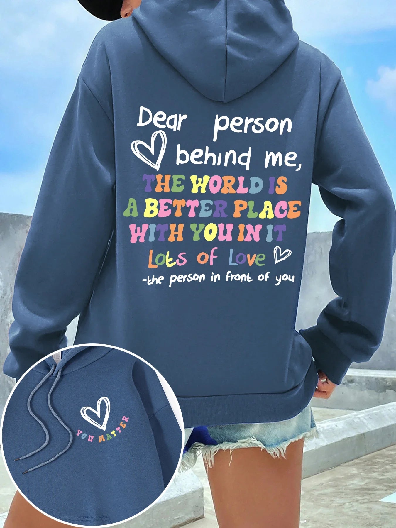 Dear Person Behind Me Hoodie – Inspirational Women’s Fleece Pullover Hoodie