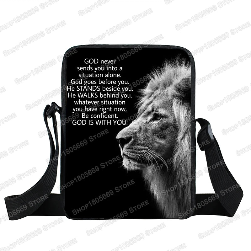 Christian Bible Verse Messenger Bag