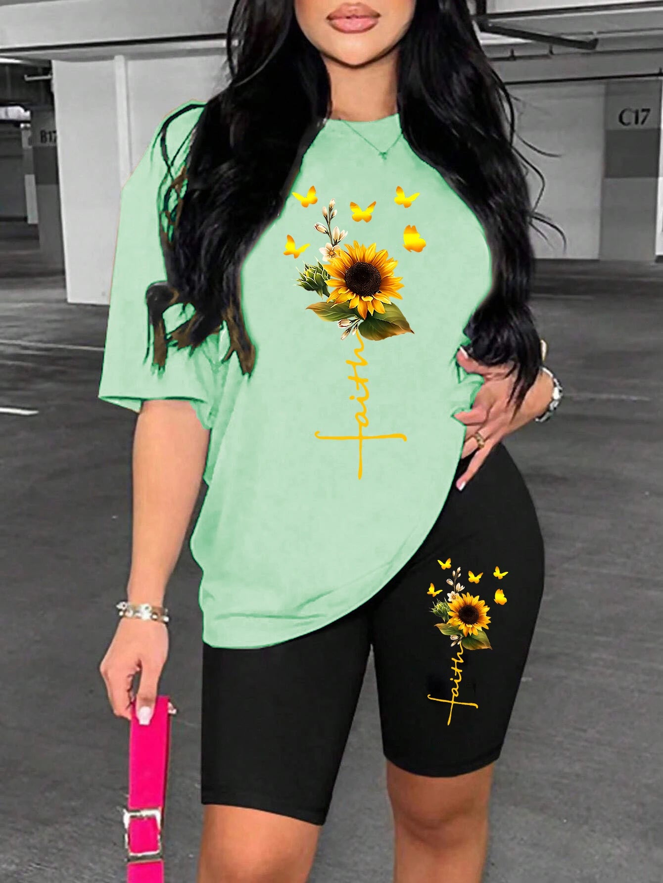 Sunflower Faith Shorts Set