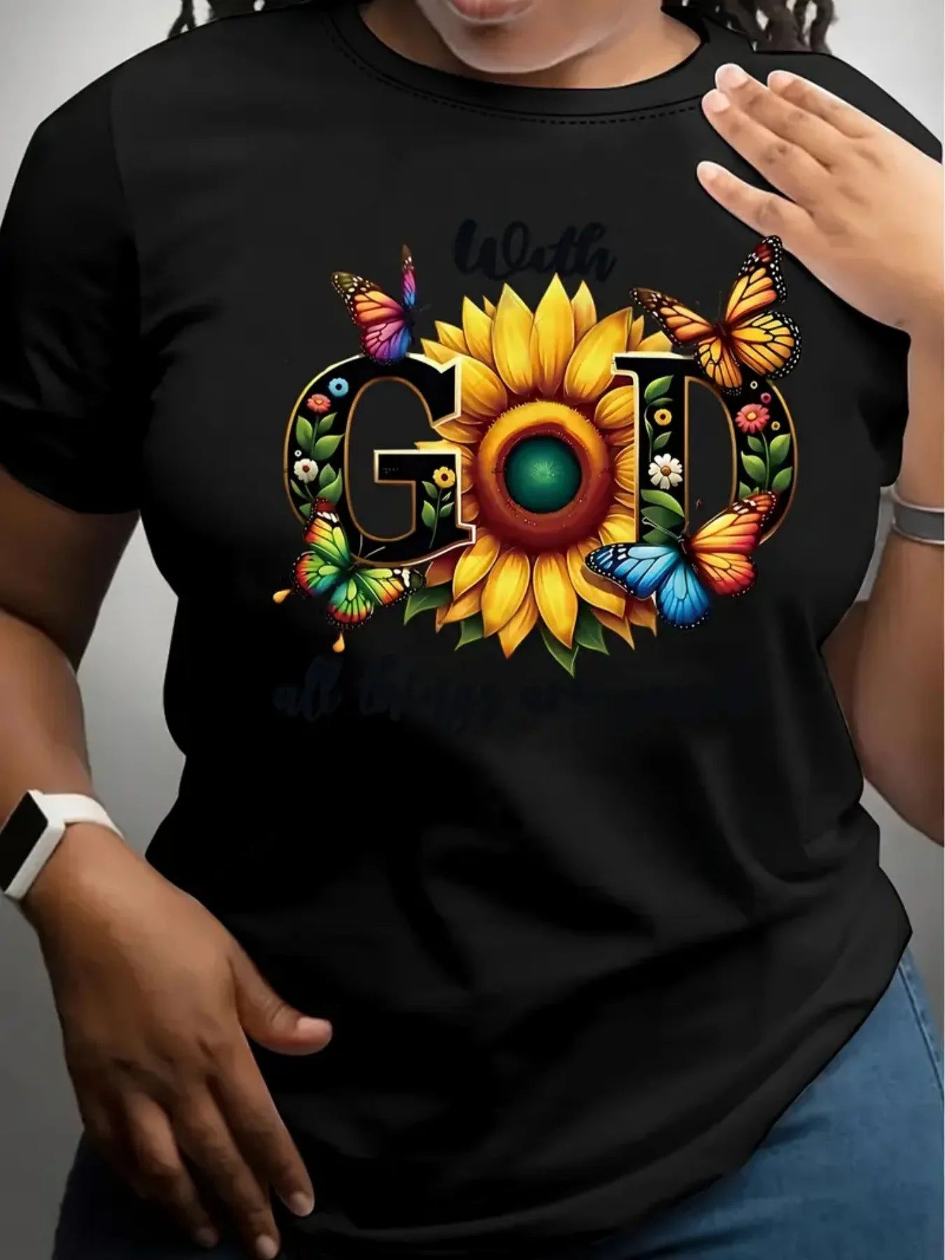 With God All Things Are Possible Women's Top