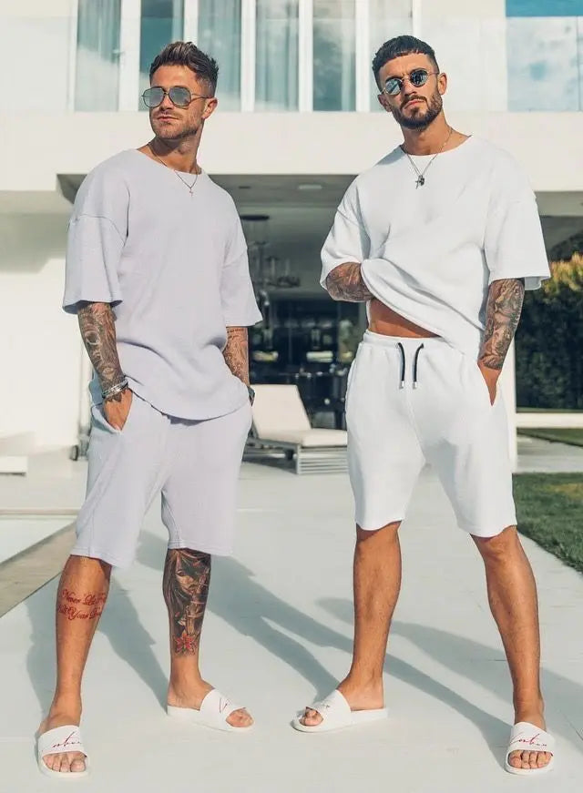Men’s Faith Cross T-Shirt & Shorts Set – 2-Piece Christian Summer Outfit | God Cloth