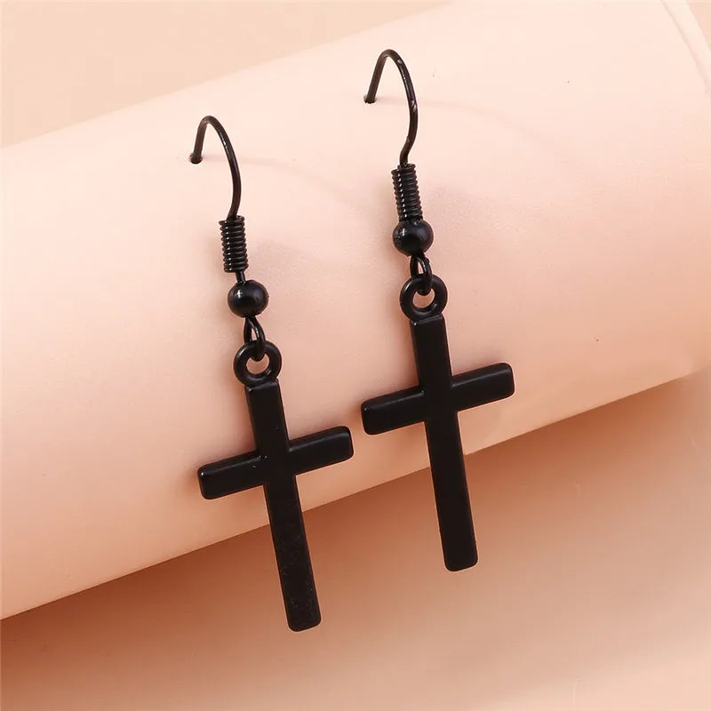 Zircon Cross Earrings for Women