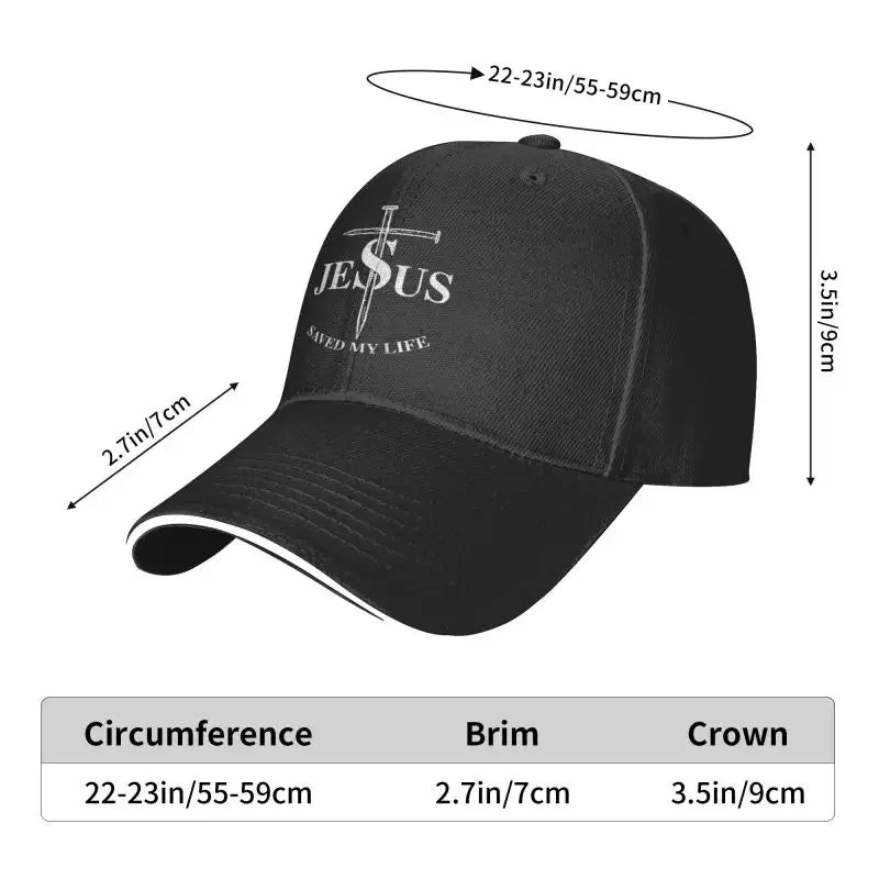 Unisex Jesus Saved My Life Baseball Cap