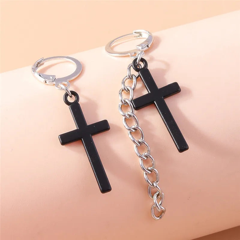 Zircon Cross Earrings for Women