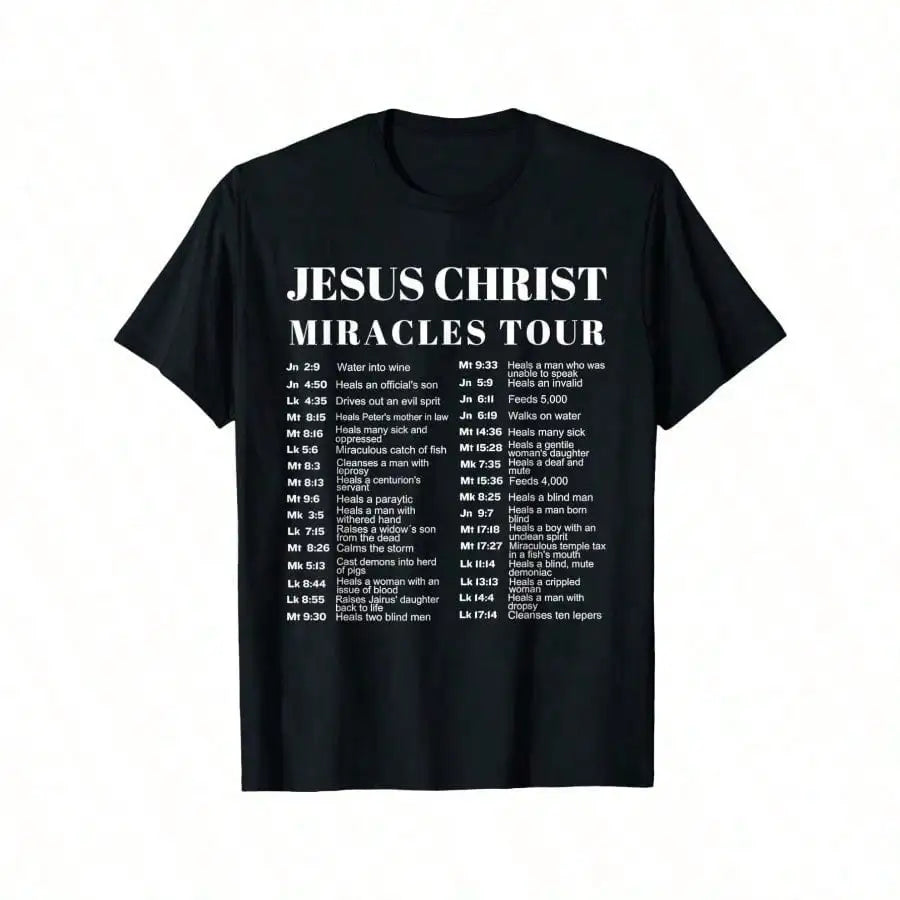 Jesus Christ Miracles Tour Graphic T-Shirt