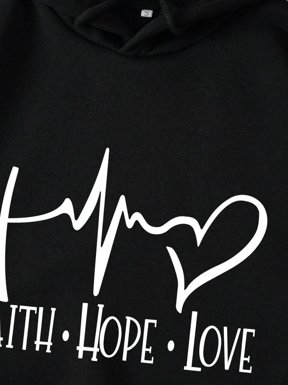Faith Hope Love Heartbeat Hoodie