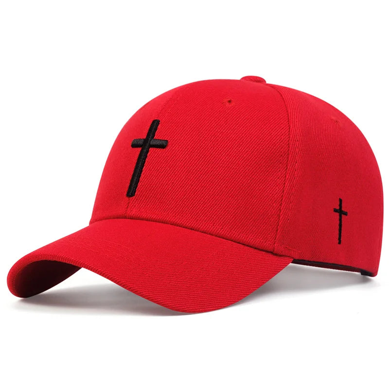 Unisex Embroidered Cross Baseball Cap