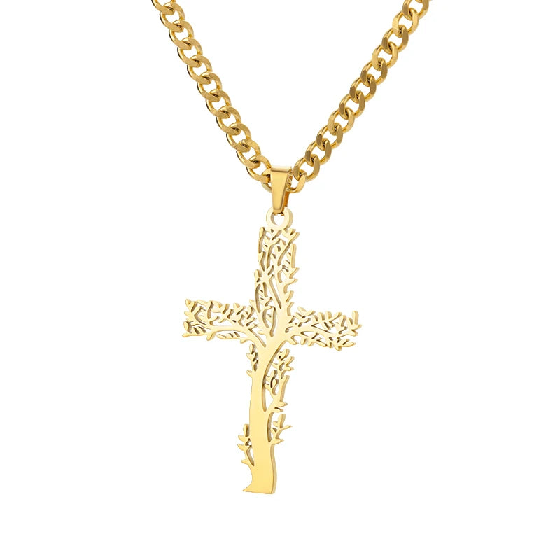Zircon Cross Necklaces