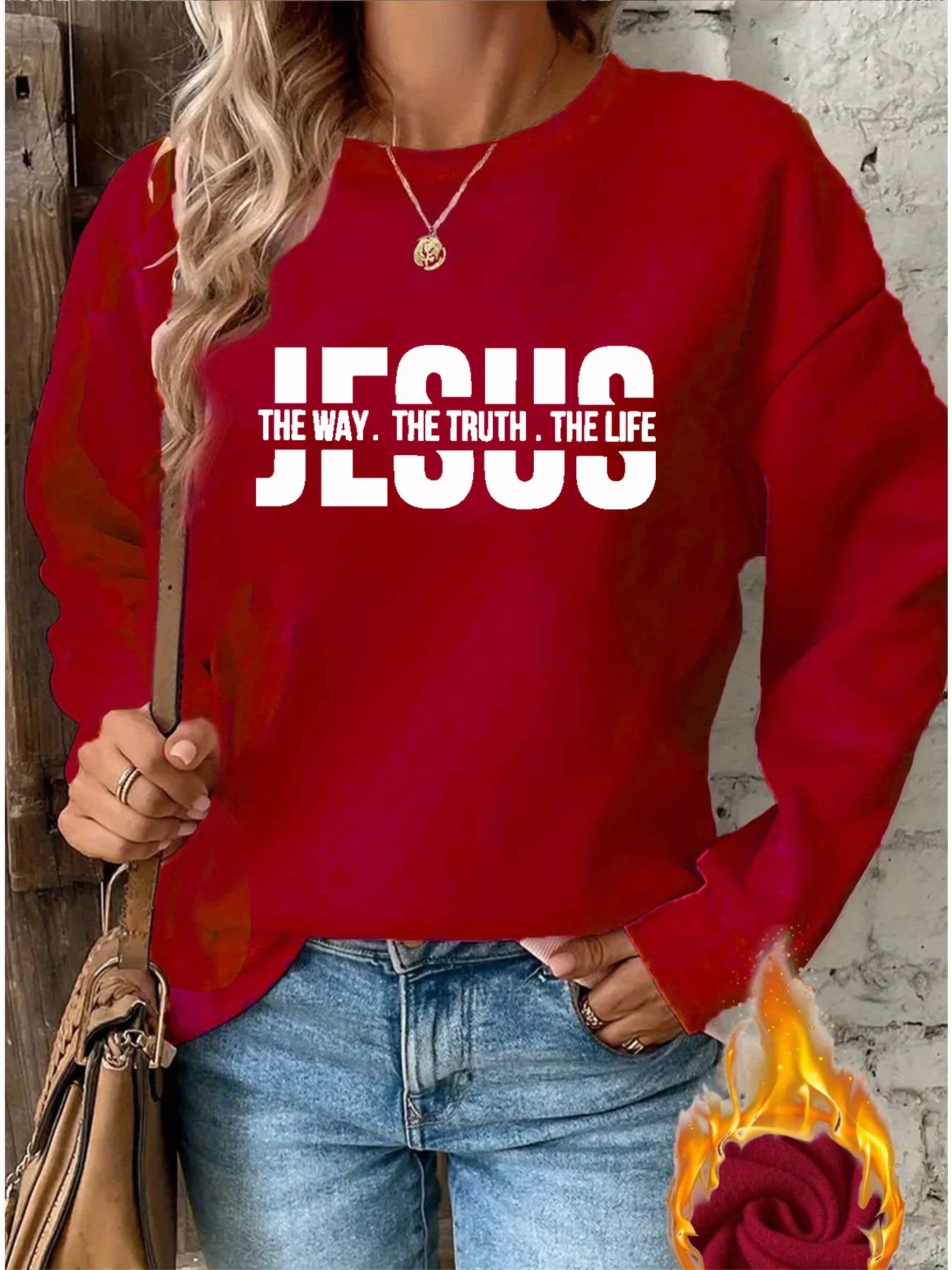 JESUS Is Pullover Sweatshirt