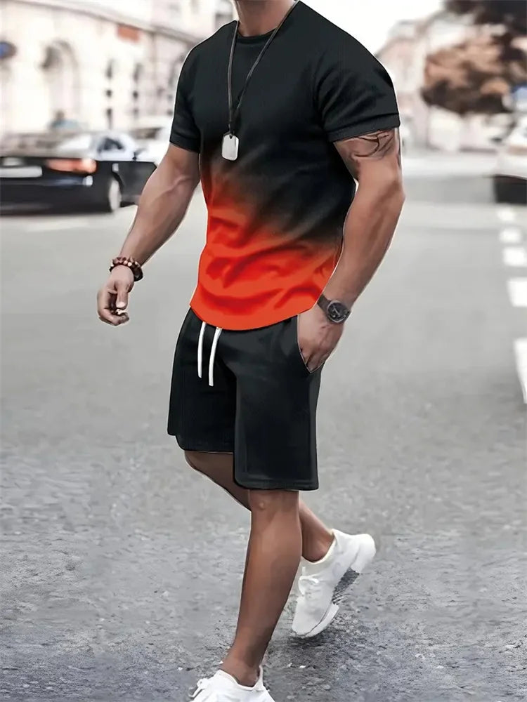 Men’s Faith Cross T-Shirt & Shorts Set – 2-Piece Christian Summer Outfit | God Cloth
