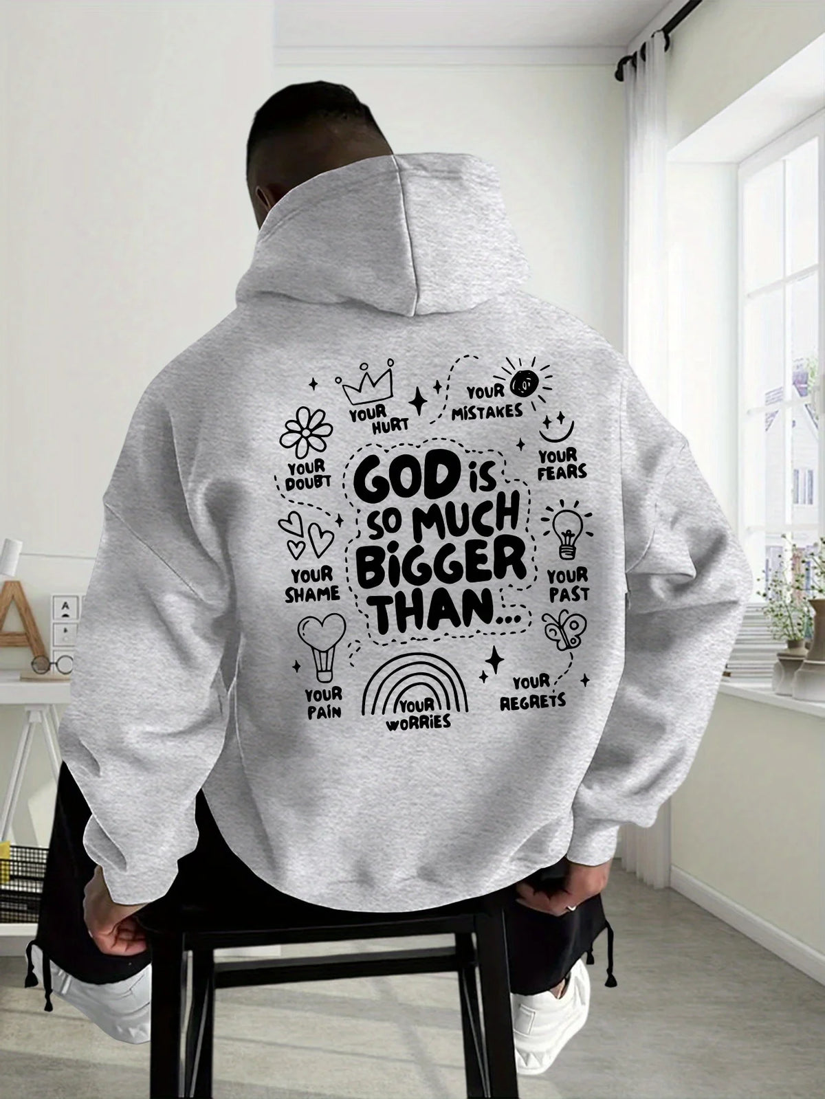 God Is So Much Bigger Than Christian Hoodie | Faith & Encouragement Sweatshirt