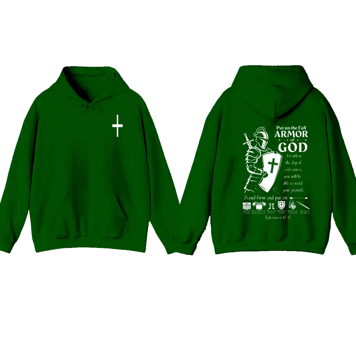 Full Armor of God Christian Hoodie | Ephesians 6:10–18 Sweatshirt