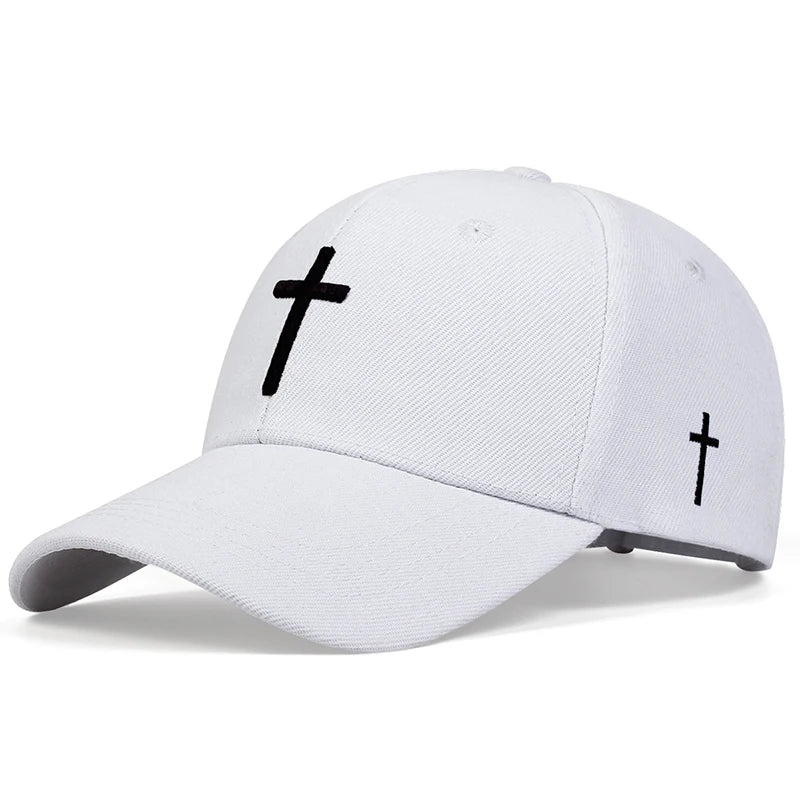 Unisex Embroidered Cross Baseball Cap