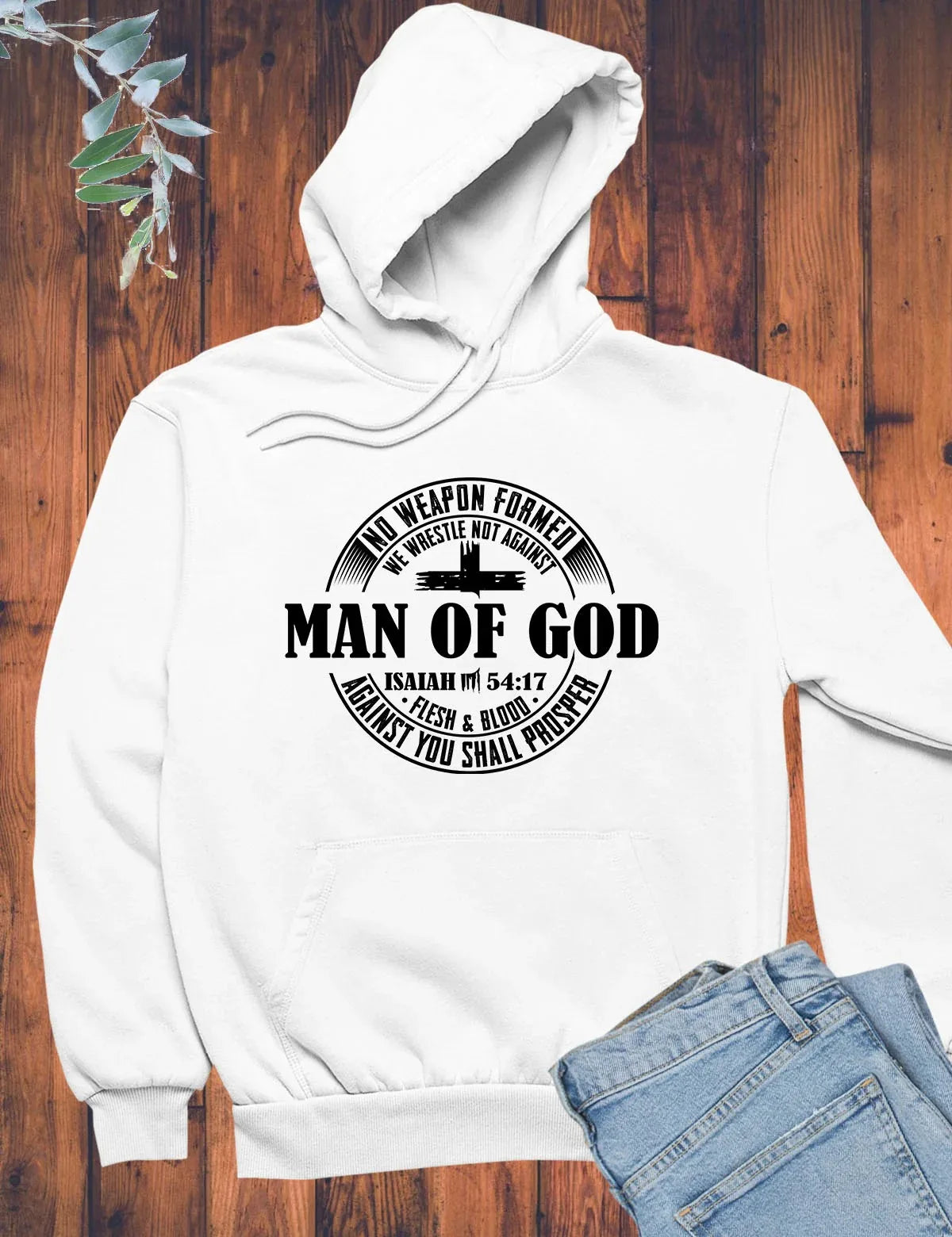 Man of God Christian Hoodie – Inspirational Faith Pullover Hoodie for Men