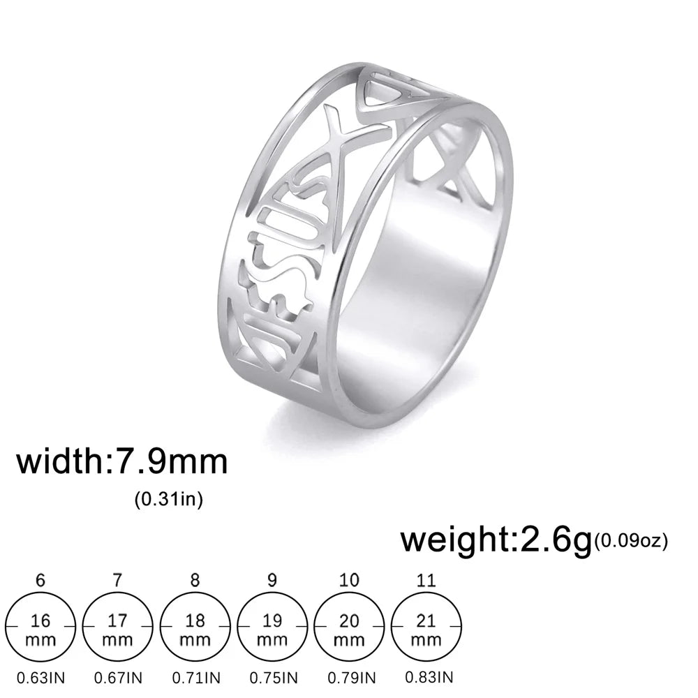 Jesus Fish Ring