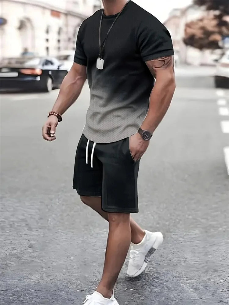 Men’s Faith Cross T-Shirt & Shorts Set – 2-Piece Christian Summer Outfit | God Cloth