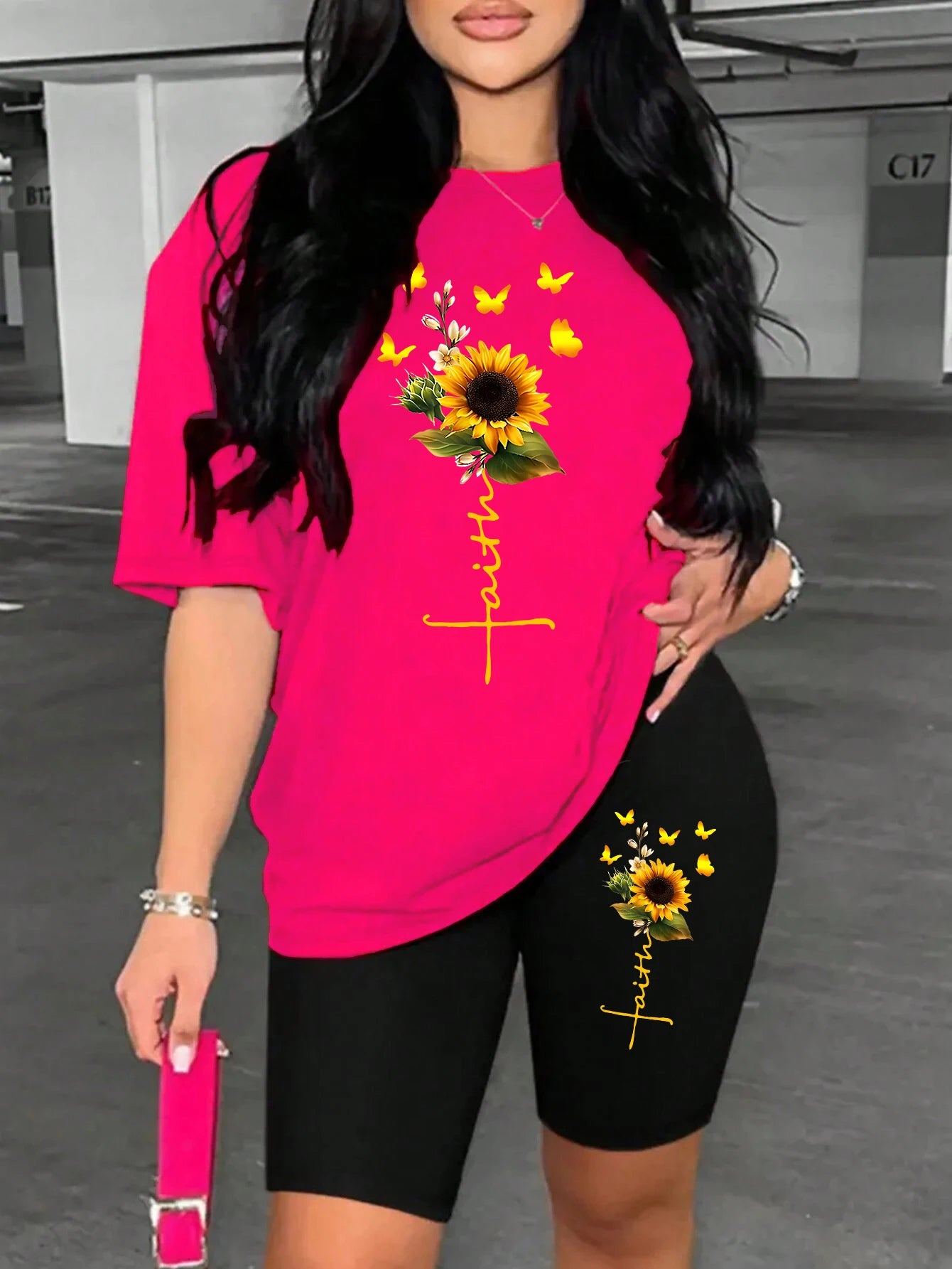 Sunflower Faith Shorts Set
