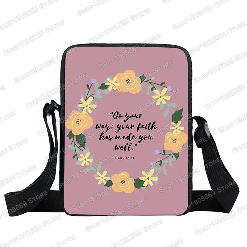 Christian Bible Verse Messenger Bag