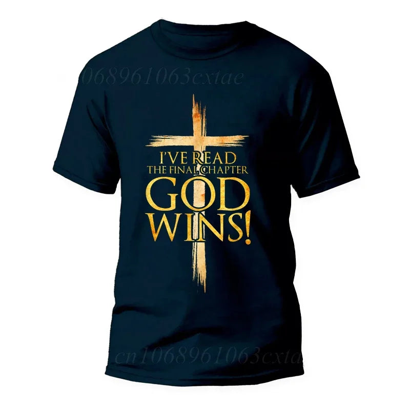 God Wins Christian Faith T-Shirt