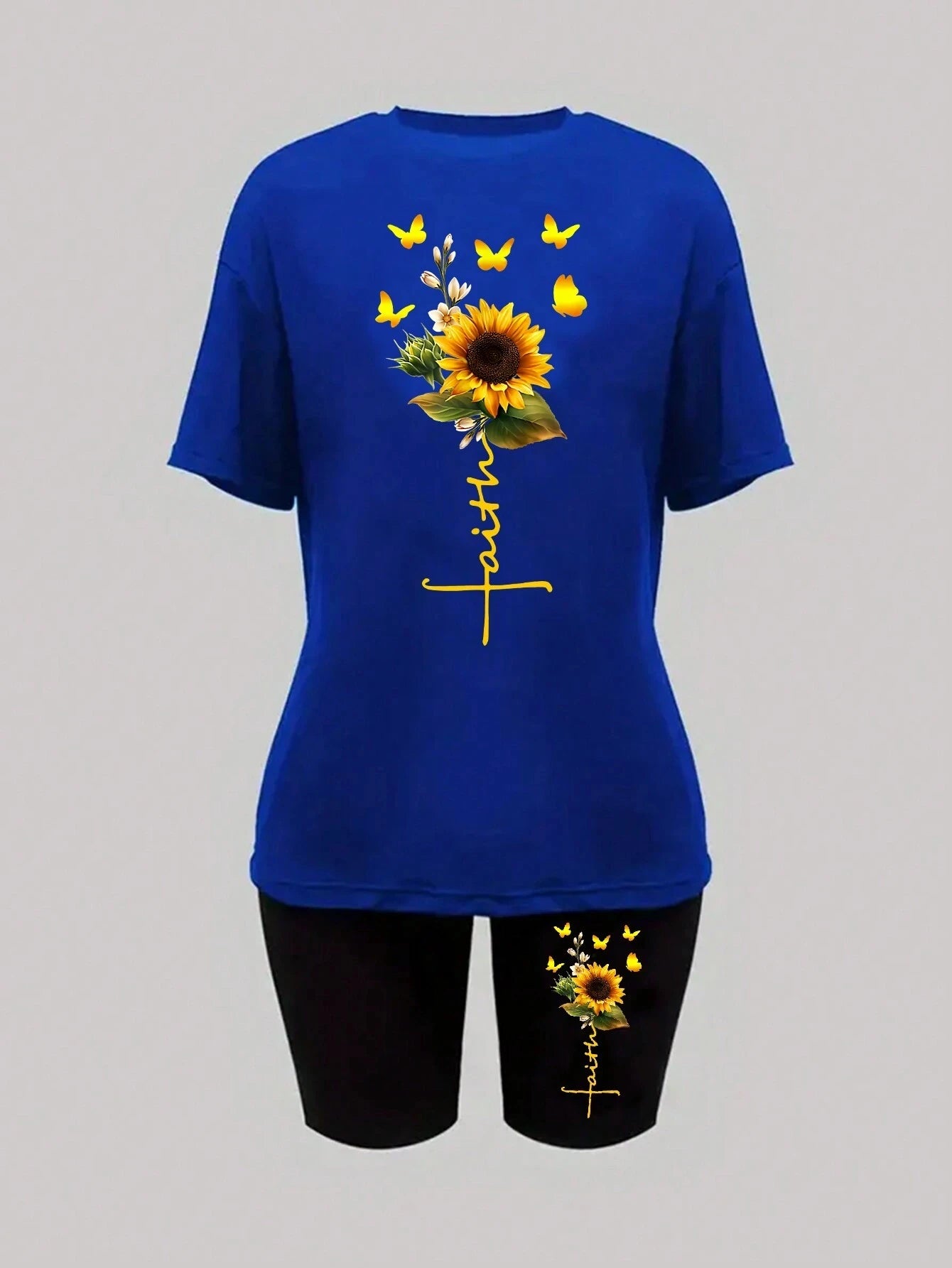 Sunflower Faith Shorts Set