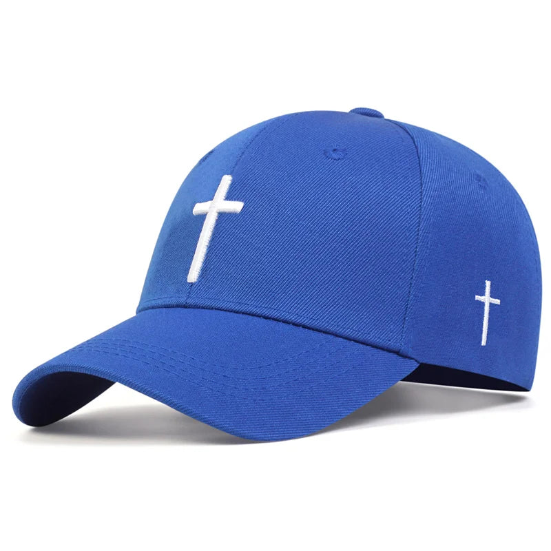 Unisex Embroidered Cross Baseball Cap