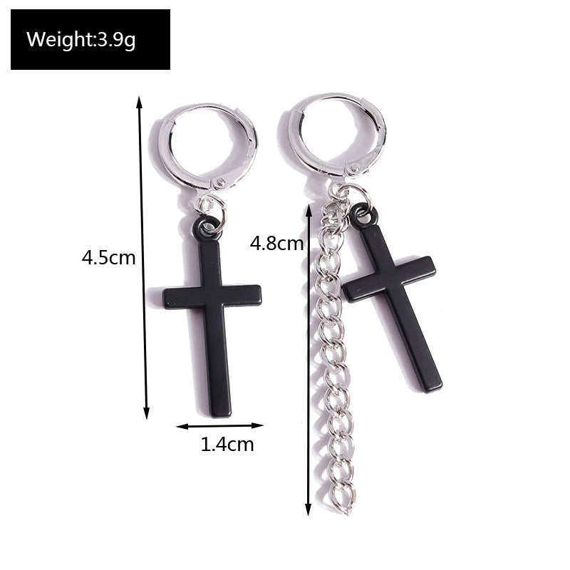Zircon Cross Earrings for Women