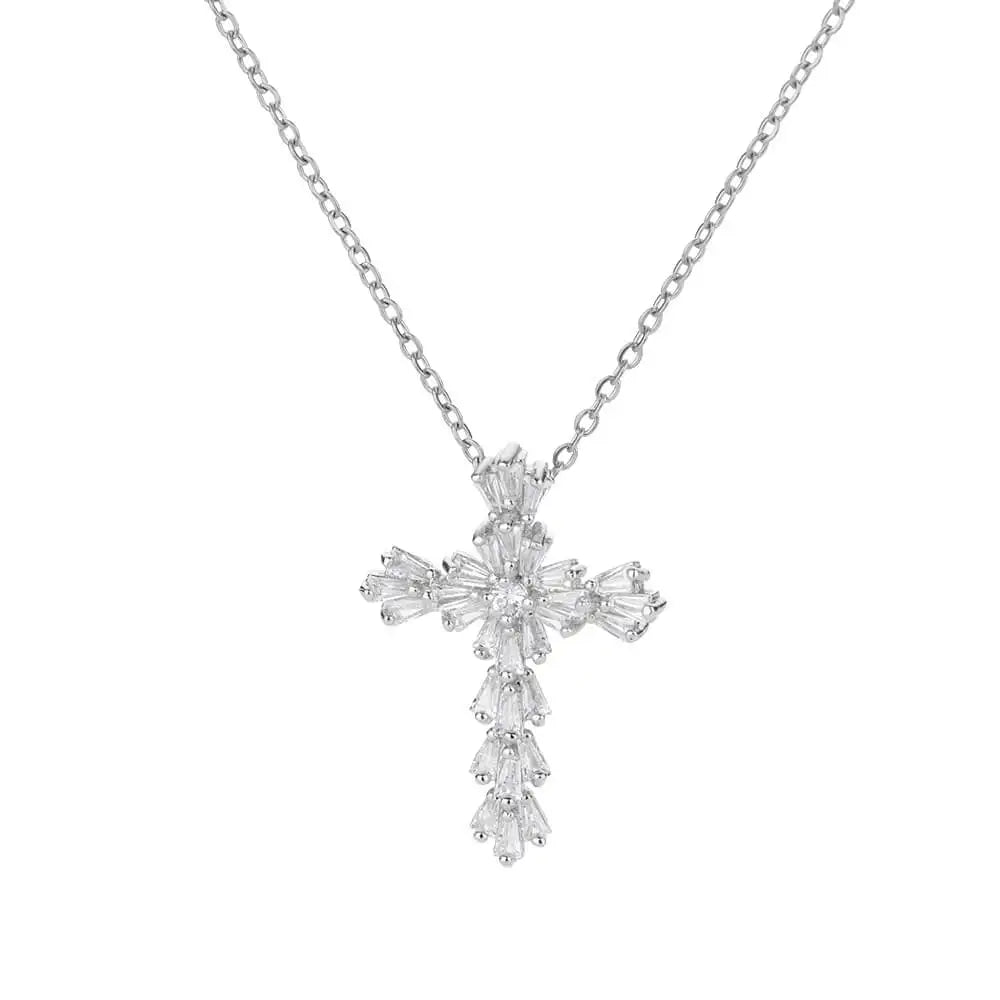 Zircon Cross Necklaces