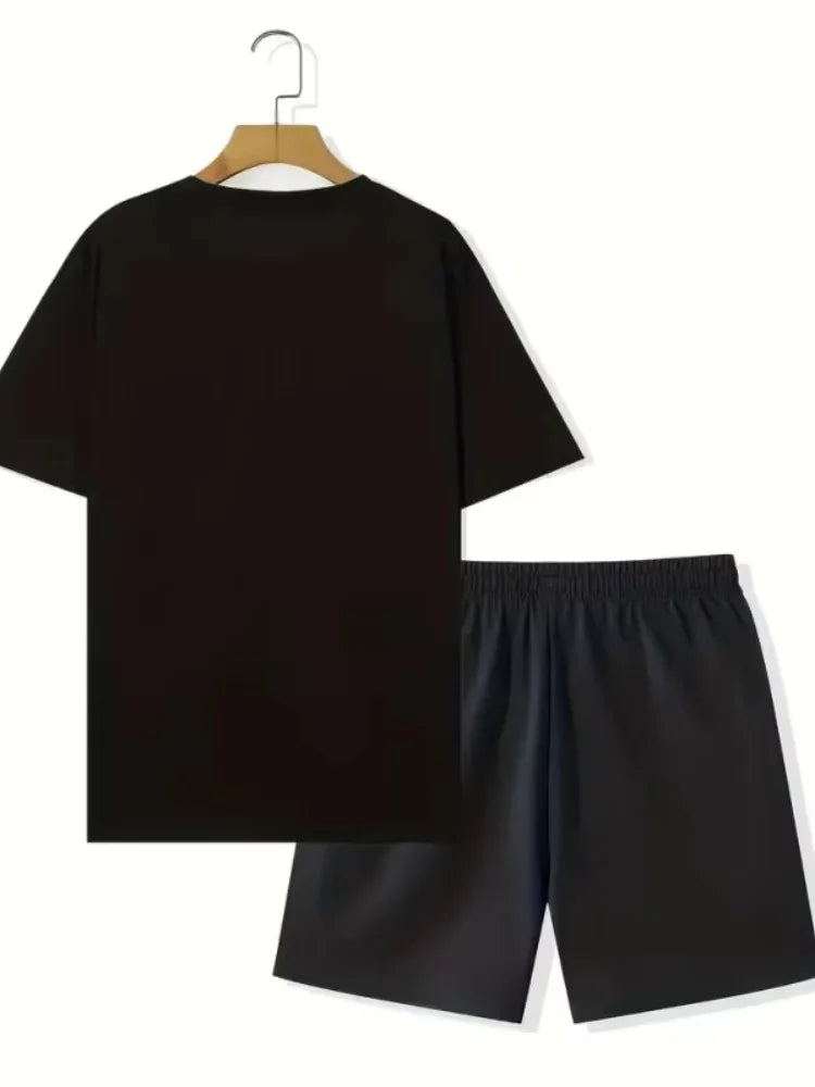 Men’s Faith Cross T-Shirt & Shorts Set – 2-Piece Christian Summer Outfit | God Cloth