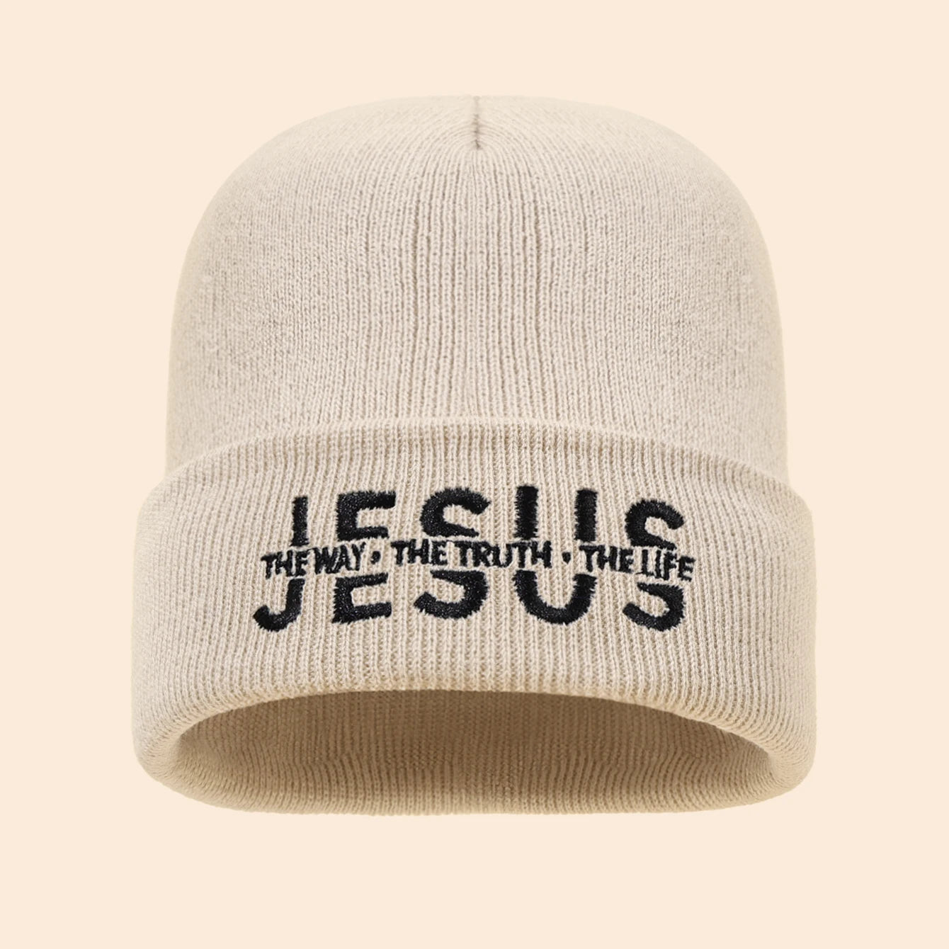 Jesus Is Embroidered Beanie