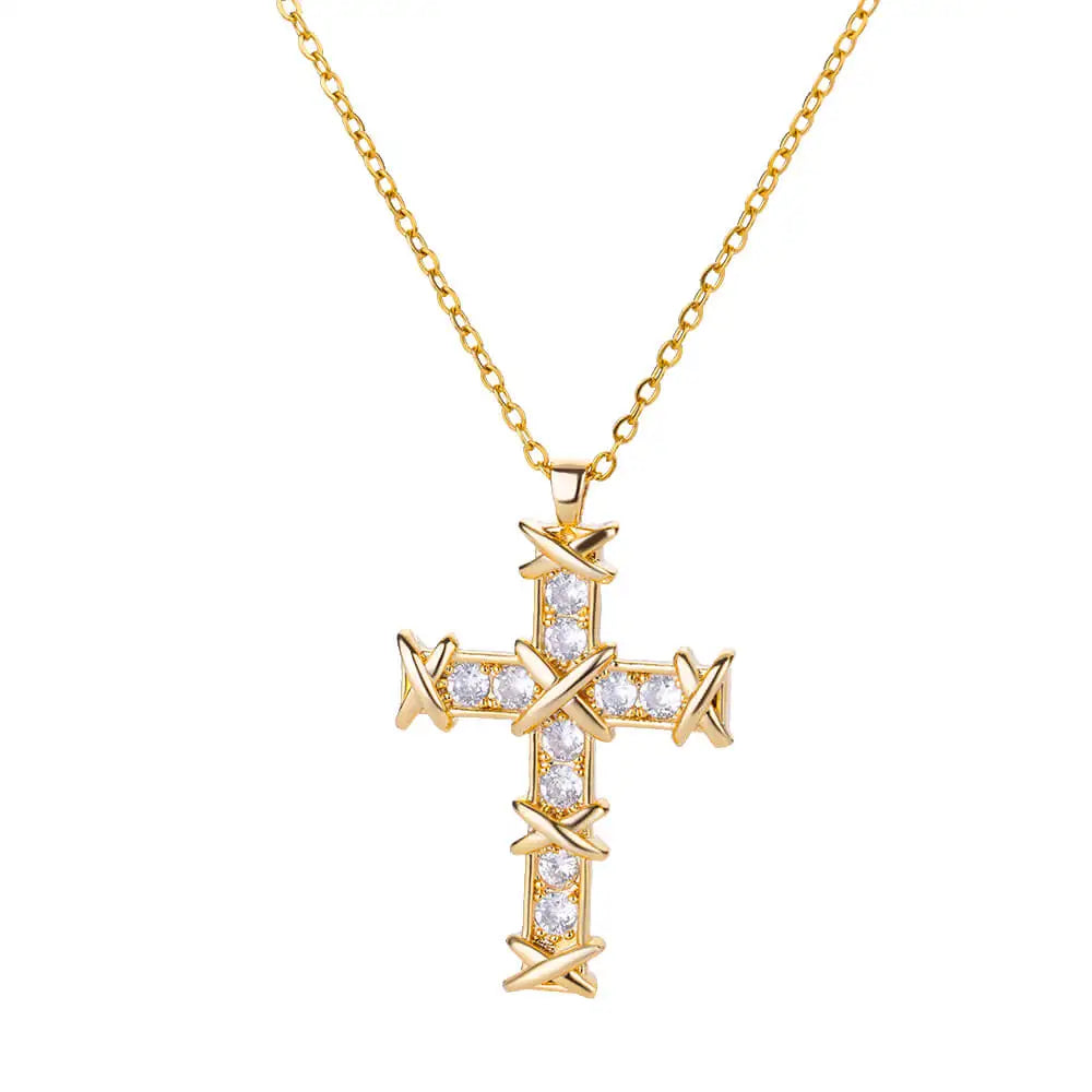 Zircon Cross Necklaces