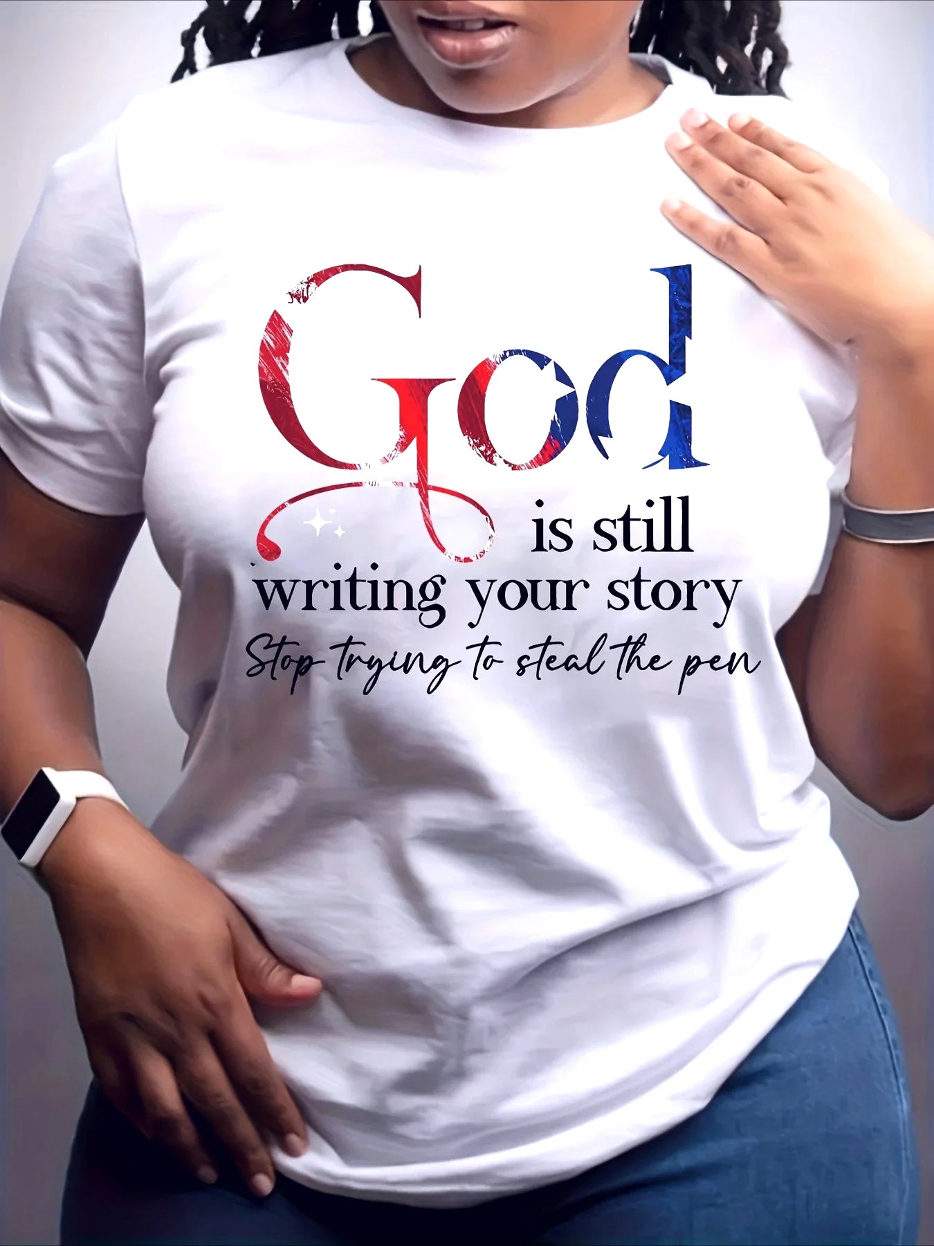 God Is Still Writing Your Story Women's Faith T-Shirt